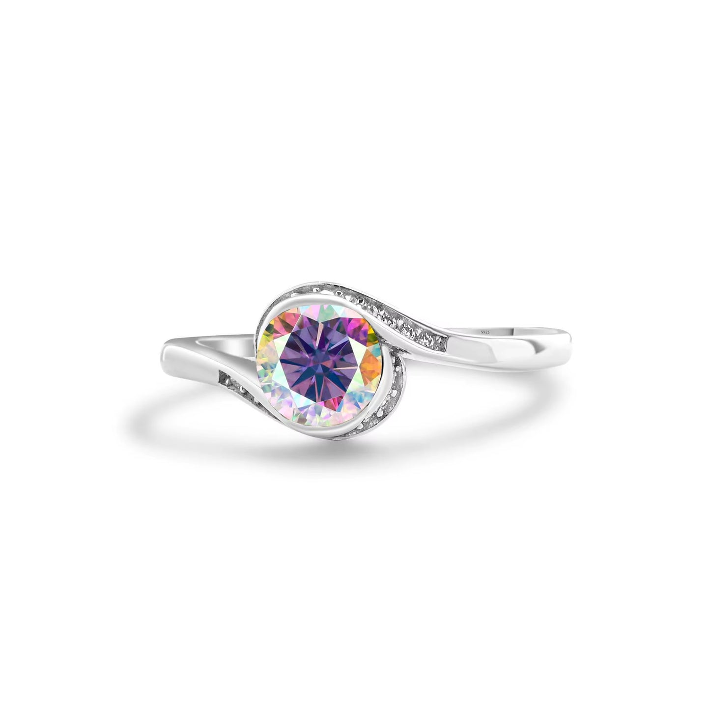 Engagement Women'S Moissanite Diamond Ring Luxury 1Carat D Color Original 925 Sterling Silver Jewelry Moissanite Rings for Women