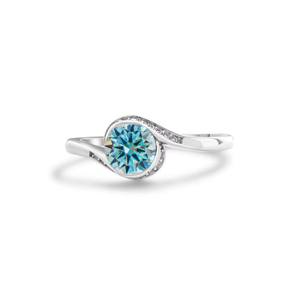 Engagement Women'S Moissanite Diamond Ring Luxury 1Carat D Color Original 925 Sterling Silver Jewelry Moissanite Rings for Women